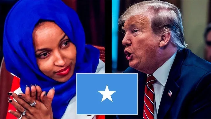 Trump oo Weerar Afka ah ku Qaaday Soomaalida iyo Xildhibaanad Ilhaan Cumar